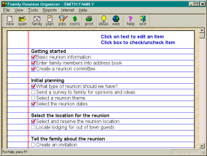 Reunion Organizer Screenshot 1