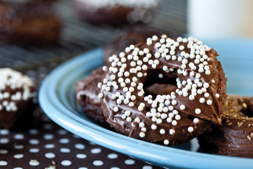 Fudge Cake Doughnuts