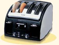 T-FAL Avante Deluxe Variable Browning 4 Slice Bagel Wide Slot Toaster