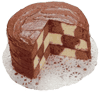 checkerboard cake set