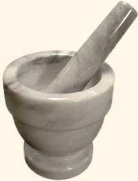 Marble Mortar and Pestle