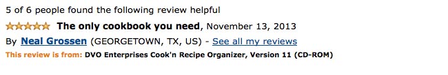 Cook'n in Amazon page 