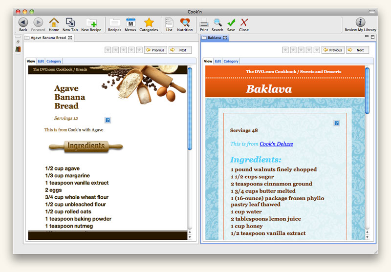 Recipe analysis software for mac free