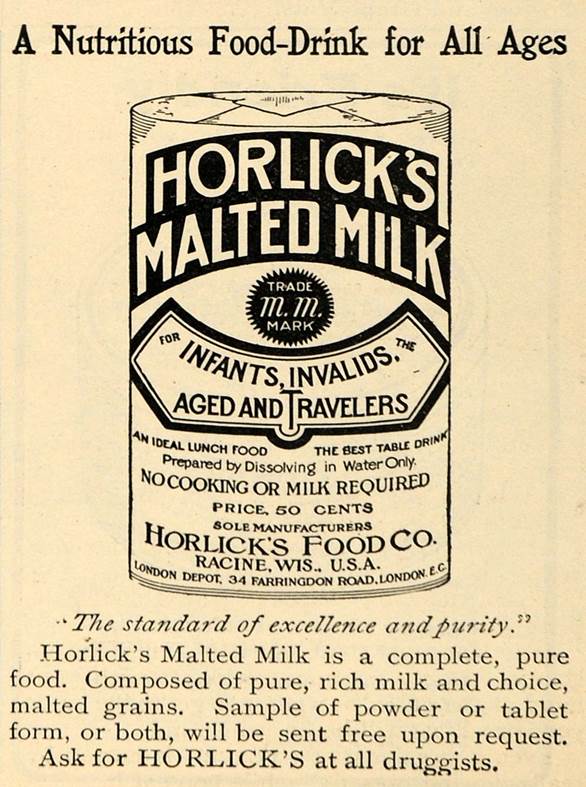 1903 Ad Horlick Food Company Malted Milk Infant Invalid - ORIGINAL TOM – Period Paper Historic Art LLC