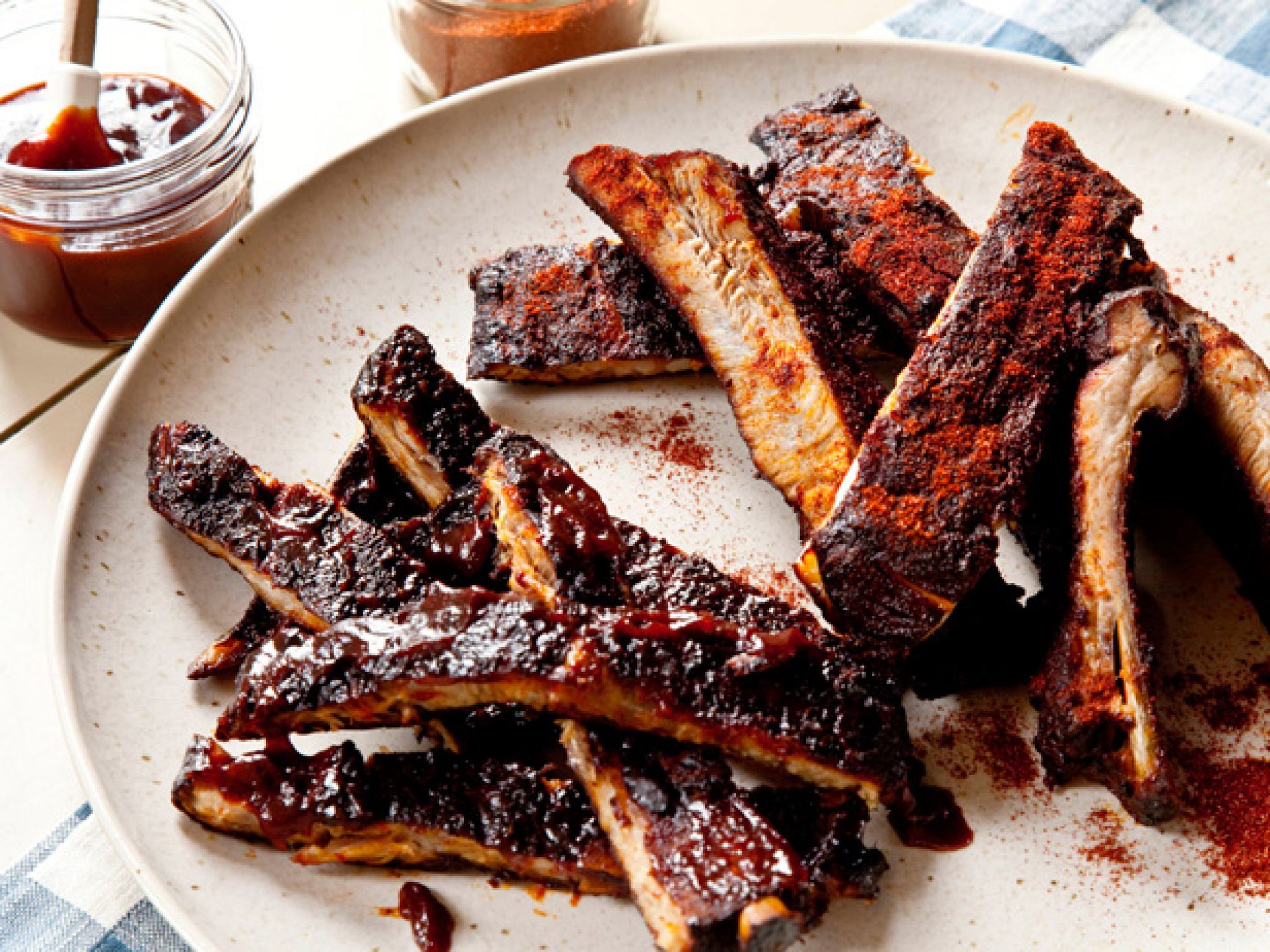 Bobby Flay’s Grilled BBQ Ribs with Root Beer BBQ Sauce