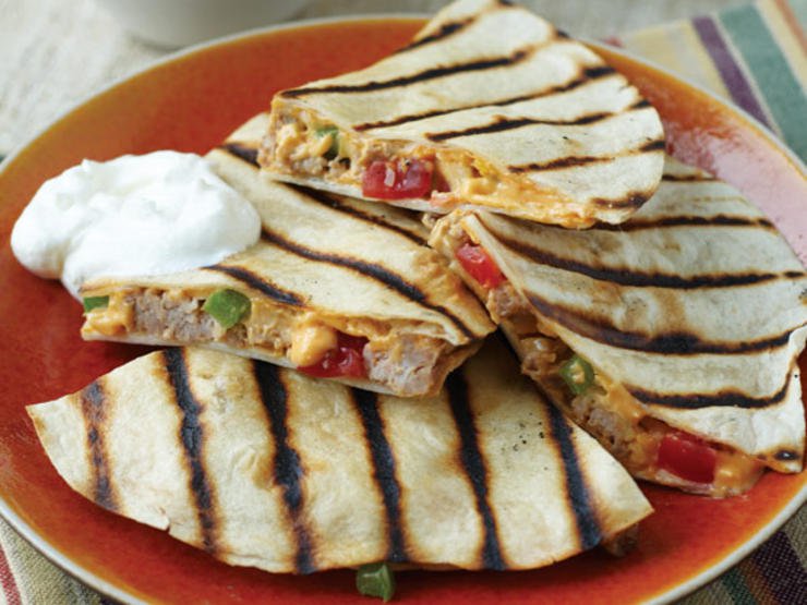 Pork And Black Bean Quesadillas