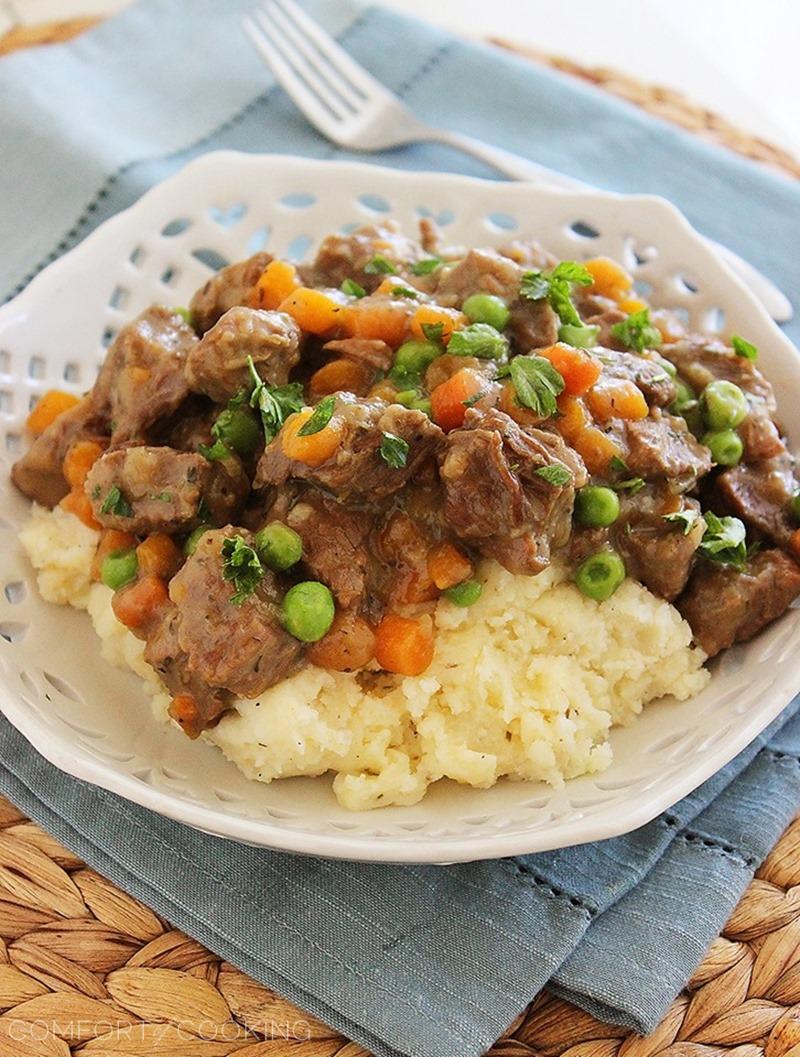 Irish Beef Stew With Mashed Potatoes