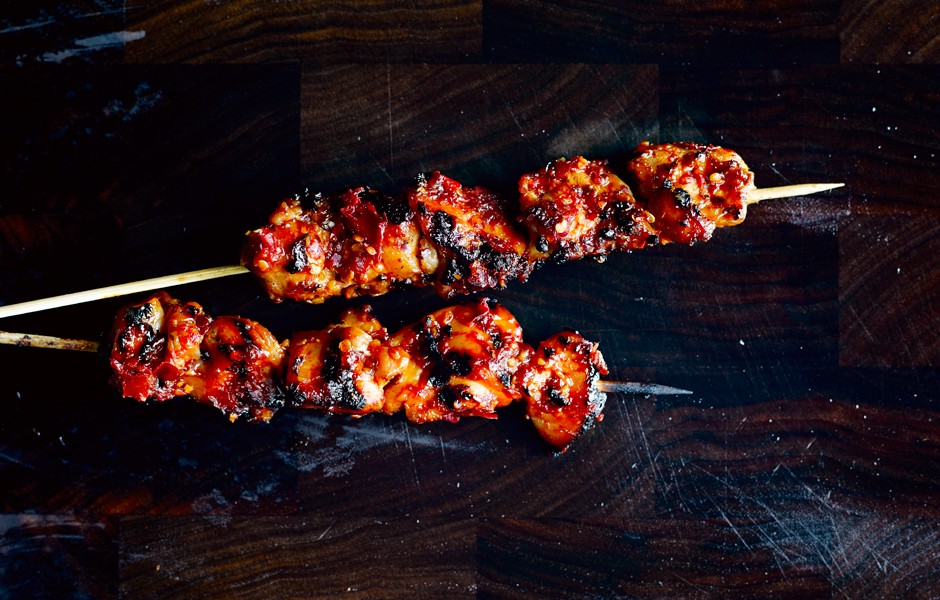 Sambal Chicken Skewers Recipe