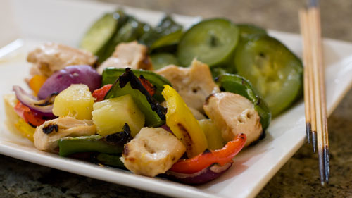 BBQ Chicken Shish Kabobs Recipe and Video