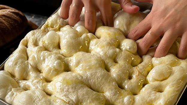 Focaccia Dimpling Compilation - YouTube