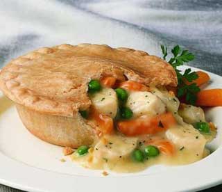 A lovely example of a chicken pot pie