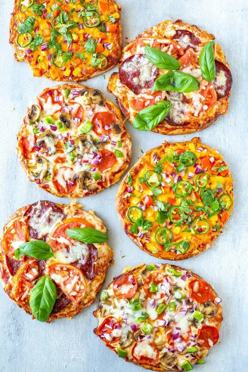 Pita Pizza 3 Ways