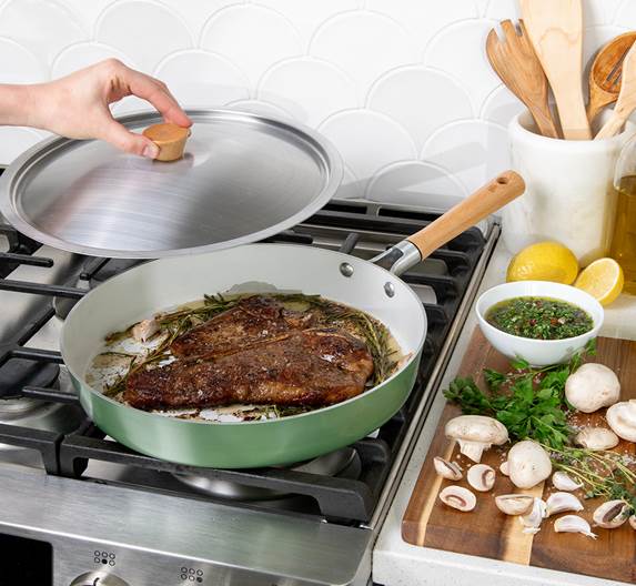 Nordic Ware Cardamom 12" Nonstick Frying Pan with Lid