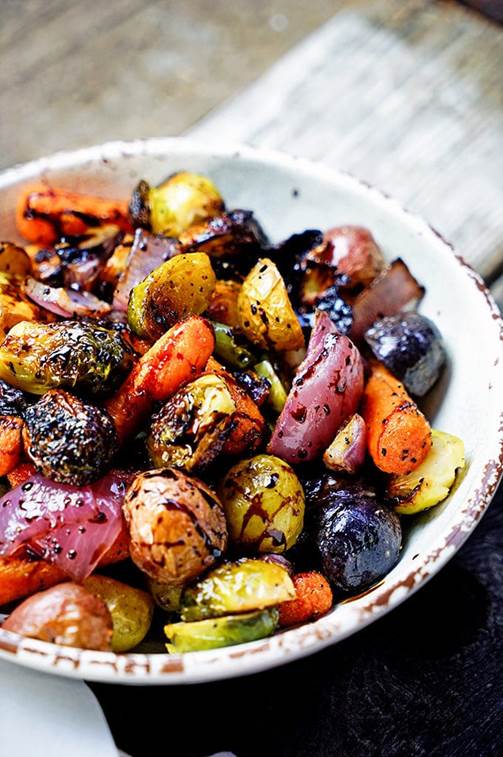 Balsamic Glazed Roasted Vegetables