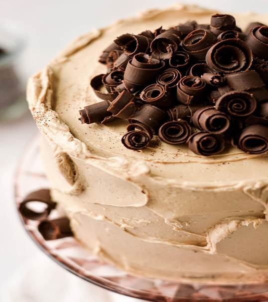 High Altitude Chocolate Espresso Cake with Chocolate Curls - Curly Girl  Kitchen
