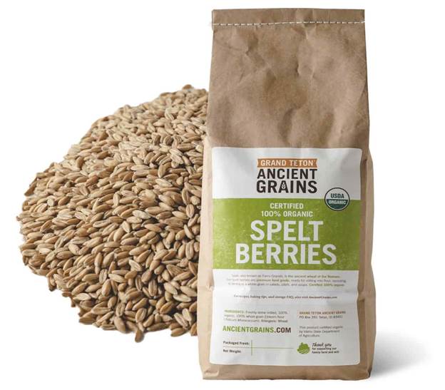 Spelt Berries (Organic) in Paper Bags - Non-GMO