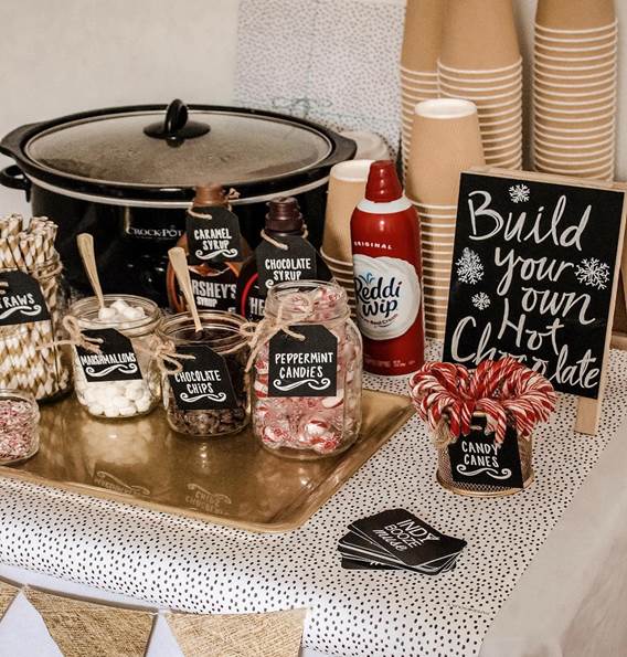 How to Set Up a Hot Chocolate Bar for Your Holiday Party - shabbyfufu.com