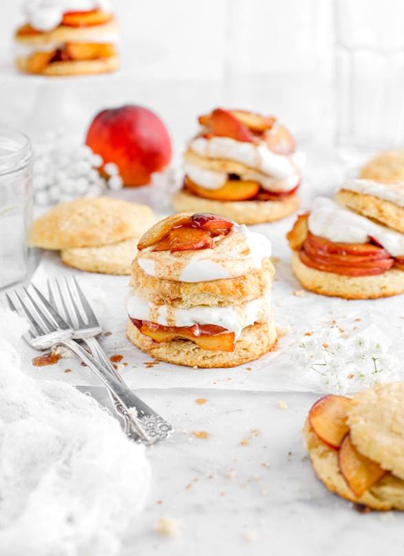 Brown Sugar Bourbon Peach Shortcake