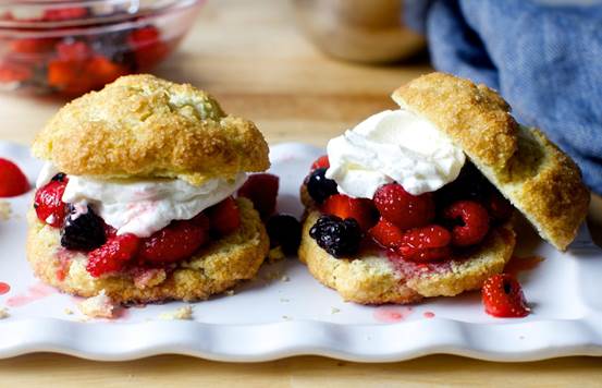 Easy Drop Berry Scones