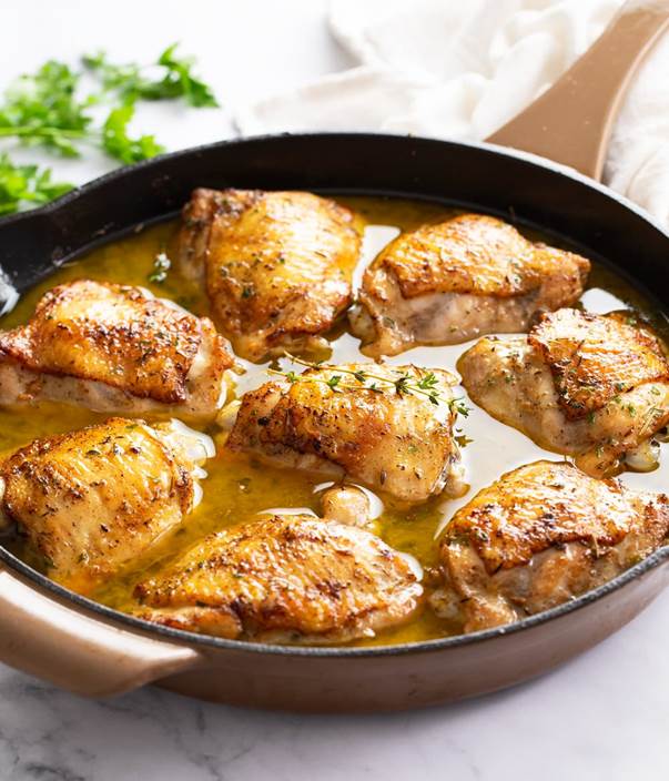 Baked Chicken Thighs - The Cozy Cook