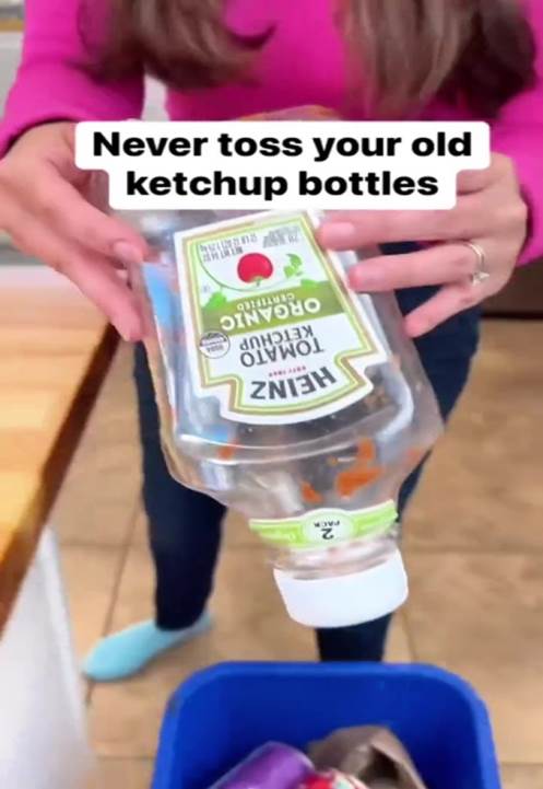 Never throw away your old ketchup bottles - simple way to give your leftovers a second life