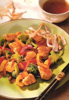 Vegetable-Chicken Stir-Fry