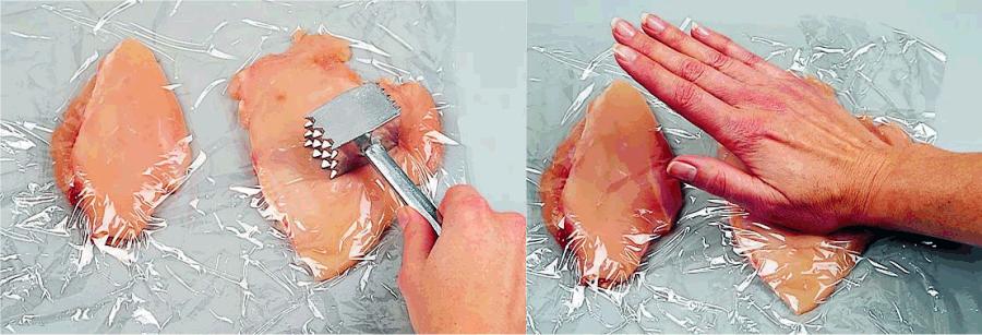 HOW TO FLATTEN CHICKEN BREASTS
