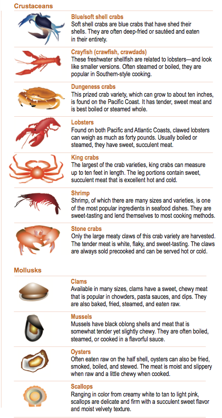 Crustaceans and Mollusks 